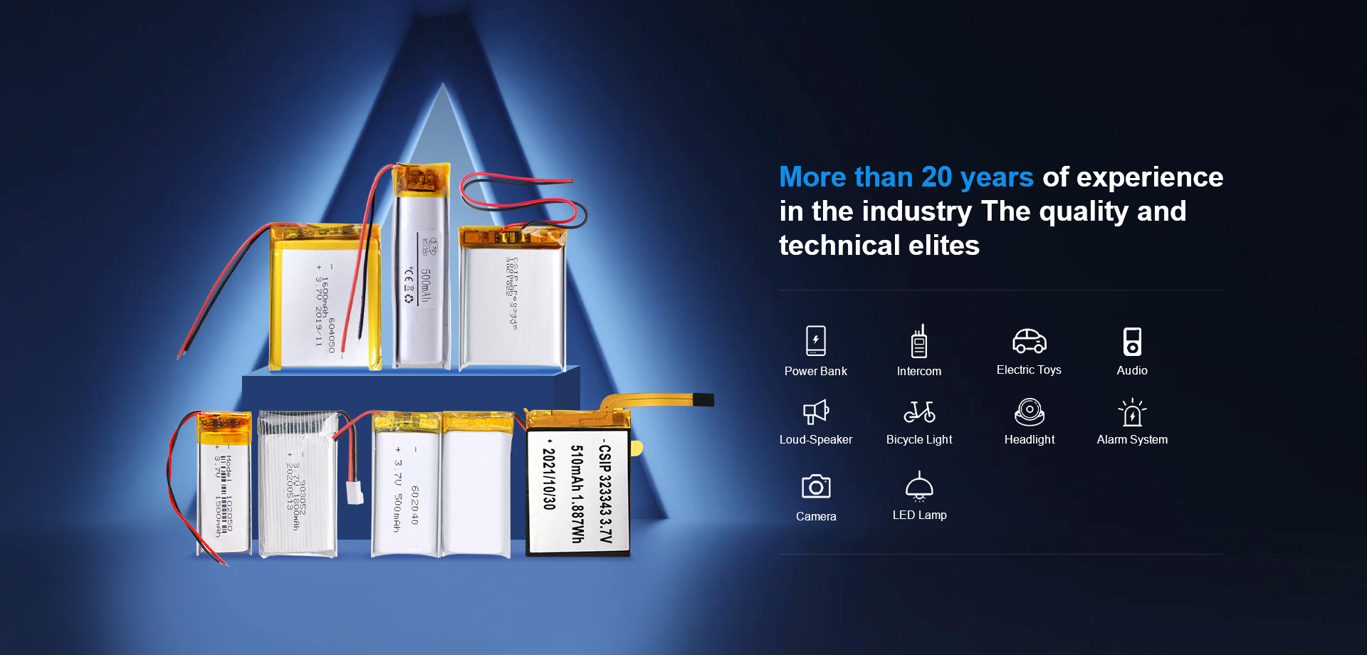 3.7V lithium ion battery rechargeable polymer battery manufacturers