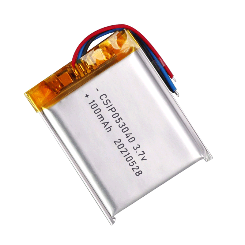 ODM 100mah 3.7v Rechargeable Lithium Polymer Battery Supplier CISP 053040