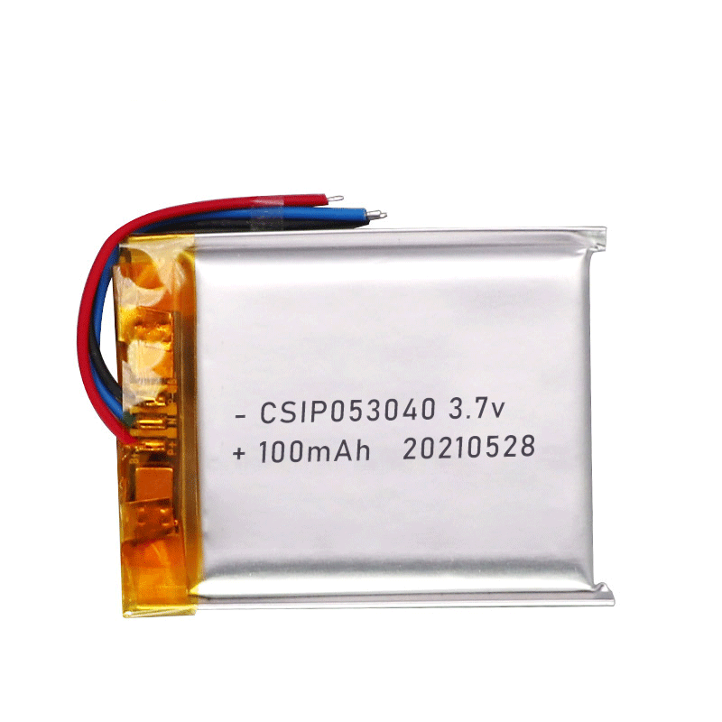 ODM 100mah 3.7v Rechargeable Lithium Polymer Battery Supplier CISP 053040