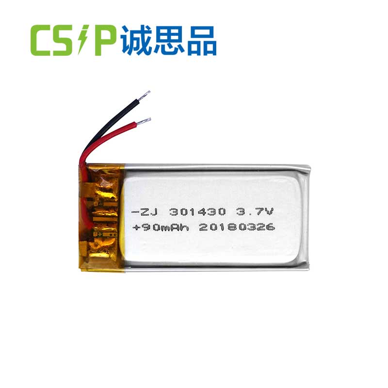 90mAh 3.7V Lithium Polymer Li Po Battery OEM 301430 Wholesale CSIP