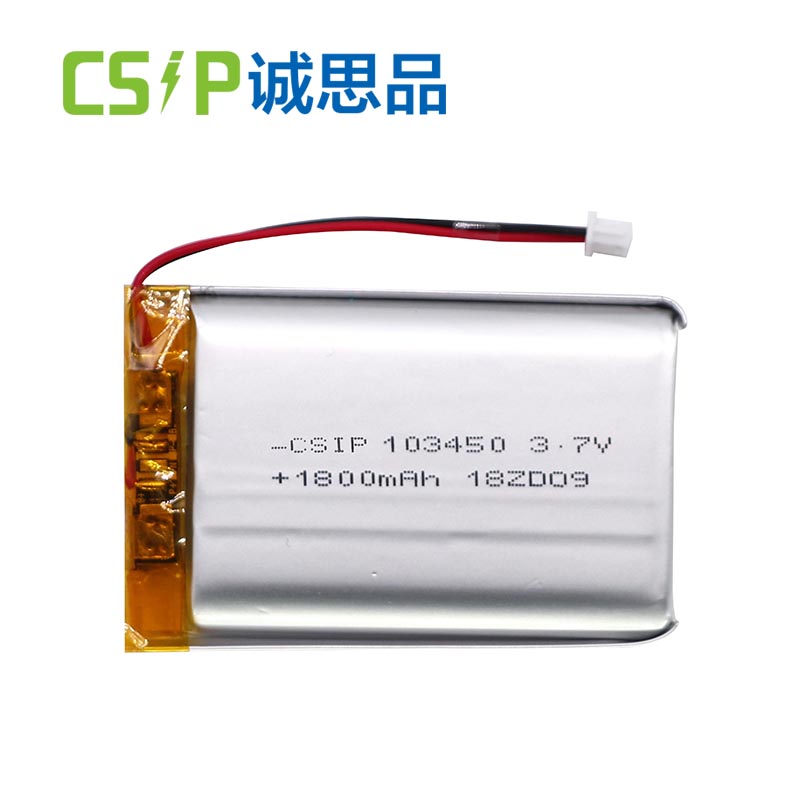 Portable Li-ion Lipo Lithium Polymer Battery Li Ion 103450 1800mAh 3.7v Storage Lithium Ion Battery Storage Battery Factory-CSIP